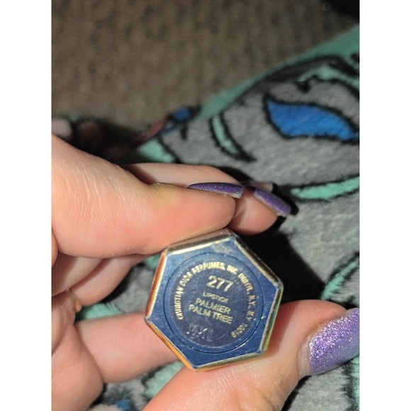 Rare Christian Dior 277 Palmier Rare 90s USA Lipstick Blue Tube - Picture 3 of 5